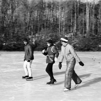 Skating on College Lake, January 1978 2