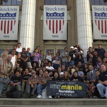 Little Manila Foundation members at Stockton City Hall