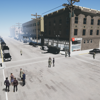 Screenshot from Little Manila Recreated - street corner view 3
