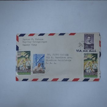 Air Mail envelope from the Philippines