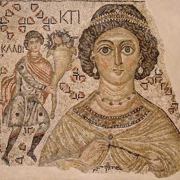 Fragment of a Floor Mosaic with a Personification of Ktisis