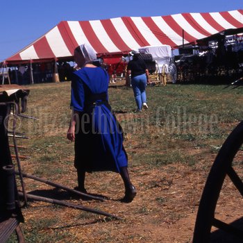 Amish woman at mud sale