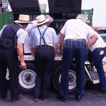Men inspecting machinery