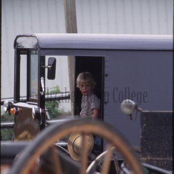 Amish boy in buggy 2
