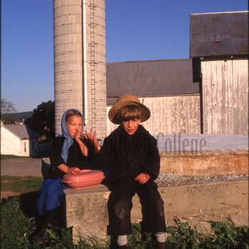 Amish boy and girl 2
