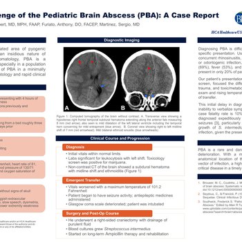 The Diagnostic Challenge of the Pediatric Brain Abscess: A Case Report