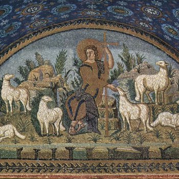 Christ as the Good Shepherd Mosaic