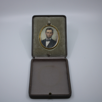 Watercolor Miniature of Abraham Lincoln