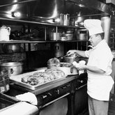 Chef cooking at Columbia Restaurant