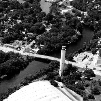 Aerial photograph of the Sulpher Springs Water Tower A