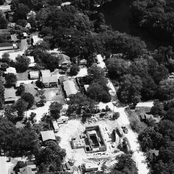 Aerial photograph of homes near Hillsborough River A