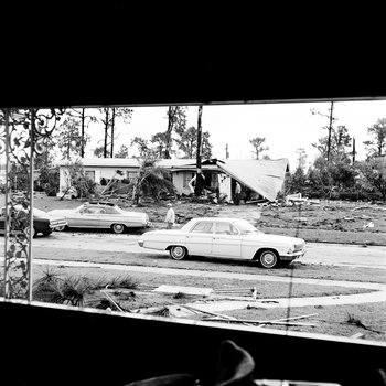 Home damaged from tornado