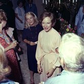 Rosalyn Carter mingling with supporters