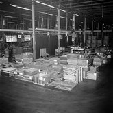 Inside the warehouse at the Continental Can Company