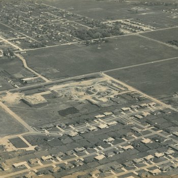 Aerial View of Site for Lutheran General Hospital, 1958
