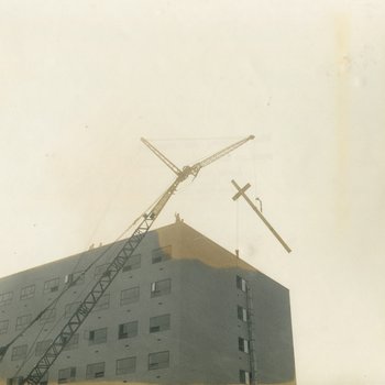 Placing the Cross on top of the Hospital, 1959