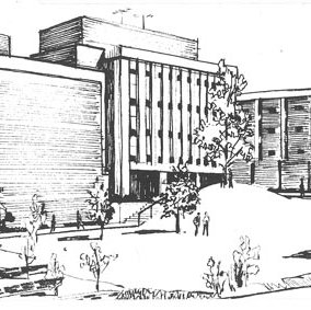 Benton Hall Architectural Drawing, C. Mid 1960s 30