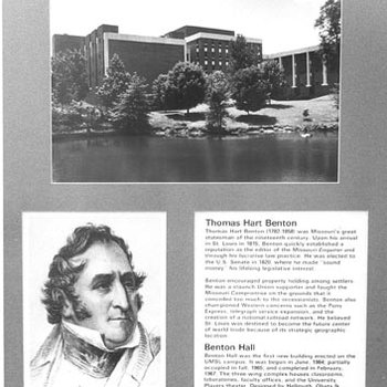 Benton Hall - Thomas Hart Benton Portrait Dedication Plaque 60