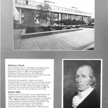 Clark Hall Dedication Plaque - William Clark Portrait - 81