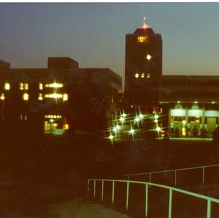 Thomas Jefferson Library - Social Sciences and Business Building - Tower - Night, C. 1970s 300