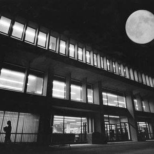 Thomas Jefferson Library - Night, C. 1970s 306