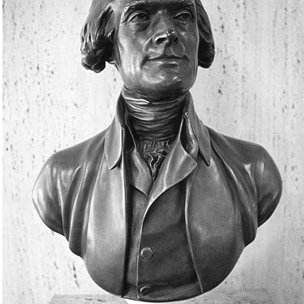 Thomas Jefferson Library - Bust of Thomas Jefferson - Alumni Association Gift 307