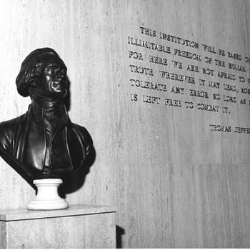 Thomas Jefferson Library - Bust of Thomas Jefferson - Alumni Association Gift 313
