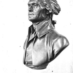 Thomas Jefferson Library - Bust of Thomas Jefferson - Alumni Association Gift, 4 5X7 Prints 314