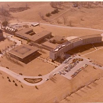 Marillac Campus, Aerial View - School of Education, Ward E. Barnes Library, School of Nursing, C. 1970s 358