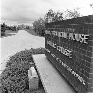 Marillac College - Marillac Provincial House Front Entrance Sign 363
