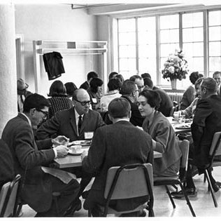 Old Administration Building, Bellerive Country Club,Faculty Eating Lunch C.Early 1960s 413