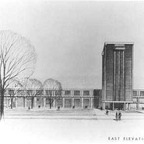 Social Science Building - Tower, Architectural Drawing 455