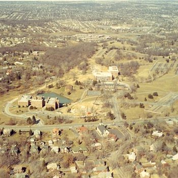 Aerial of Campus, C. Late 1970s, 1 8X10 Print 531