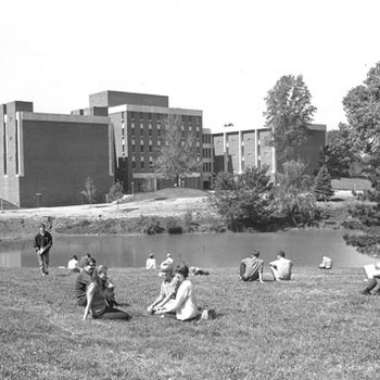 Bugg Lake - Benton Hall - Students, C. Late 1960s 546