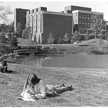 Bugg Lake - Benton Hall - Students, C. Mid 1970s 549