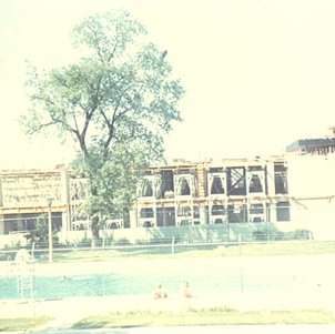 Outdoor Pool - Thomas Jefferson Library Construction, C. Late 1960s 650