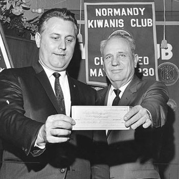 Bill Tucker, President Normandy Kiwanis Club - Floyd Gassaway, President Normancy Chamber of Commerce 731