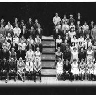 Class of 1967, First Graduating Class, Identification Included with Photograph 774