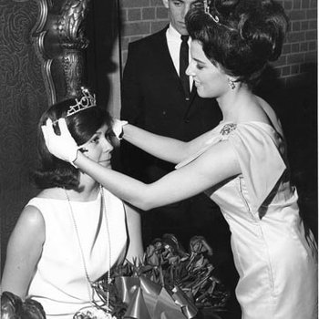 Homecoming Queen, Sandy Eskridge, Being Crowned by Jane Moore, 1965-1966 1707
