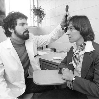 Optometry Students Pat Dowling and Beth Bazin, C. 1980s 1931