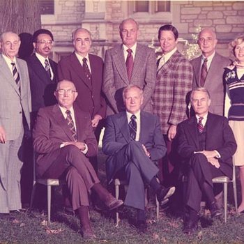 UM President James Olson with Board of Curators, C. 1978 1983
