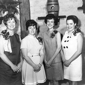 Faculty Women Officers, Norris, Veri, Rouse, Terre 1991
