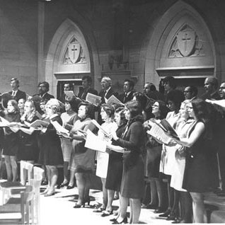 Ronald Arnatt Directing Choir at Christ Church Cathedral, C. 1970s 1997