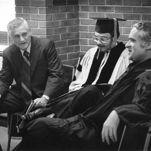 Arnold Grobman, Chancellor, with Senator Tom Eagleton - Commencement 2546