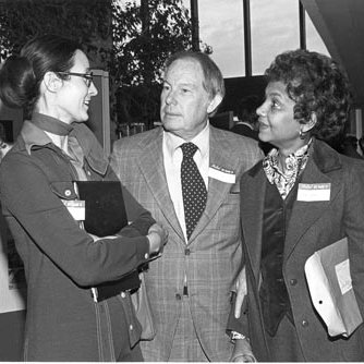 Chancellor's Report to the Community - Judy Simms - Keith Gunther - Jane Woods, C. Late 1970s 2564
