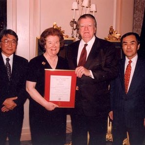 Yoshiaki Shibusawa, Chancellor Touhill, James Mchugh, Seigo Arai - Japanese Studies Professorship 2595