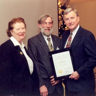 Rudolph Winter Receives Governor's Award for Excellence in Teaching from Mel Carnahan - Chancellor Blanche Touhill 2619