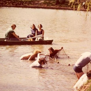 Bugg Lake, Biology Students, C. 1970s 2632
