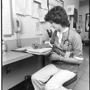 Nursing School - First Nursing Student, Deann Abendroth, C. Early 1980s 2681