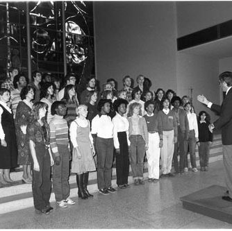 University Singers with Bruce Vantine, C. 1980s 2736